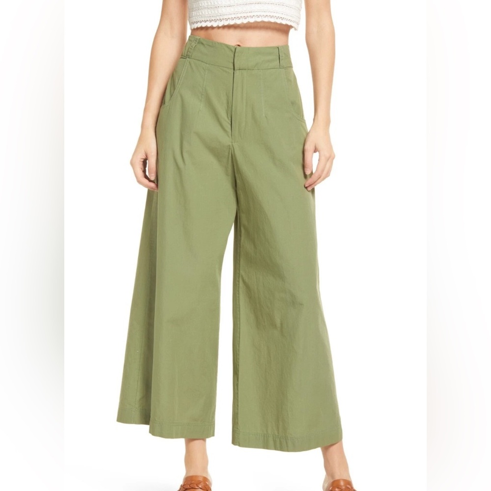Free People Green Trousers